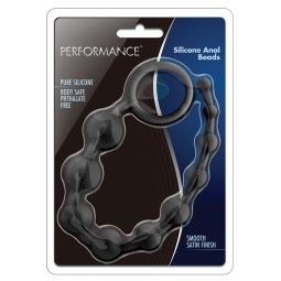 Performance Silicone Anal Beads-Black