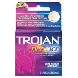 Trojan Fire And Ice Dual Action Lubricated Condoms